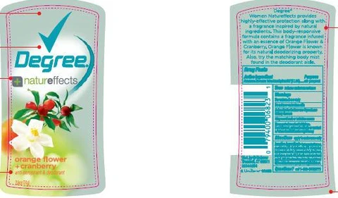 Degree Nature Effects Orange Flower and CranberryAntiperspirant and Deodorant 포장