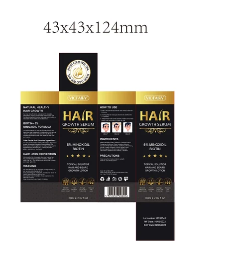 Hair Serum packaging