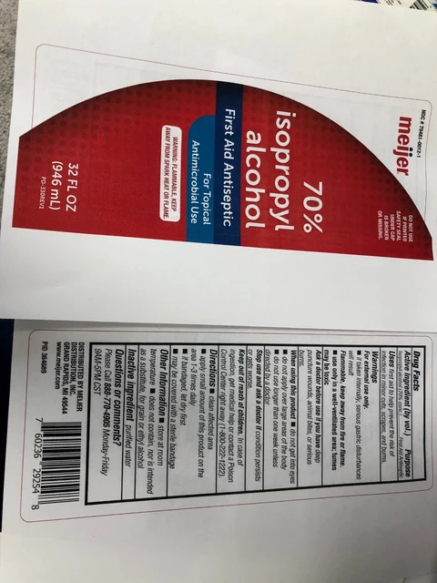 70% Isopropyl Alcohol 포장
