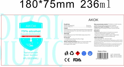 236ml label