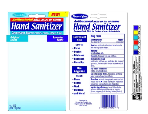 Hand Sanitizer packaging