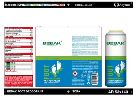 Bebak Ayak Deodorant 포장