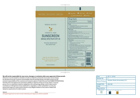 Sunscreen Broad Spectrum SPF 30 Light Tropical Scent 포장