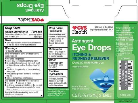 CVS Astringent Eye packaging