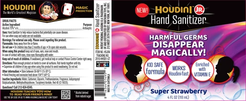 Houdini Jr. Hand Sanitizer Super Strawberry 포장
