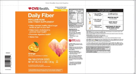 CVS Health Natural Daily FiberNatural Fiber 포장