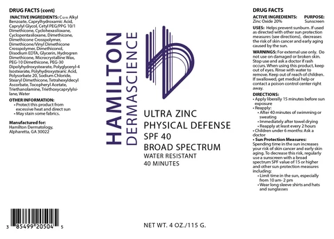 Ultra Zinc Physical Defense 포장
