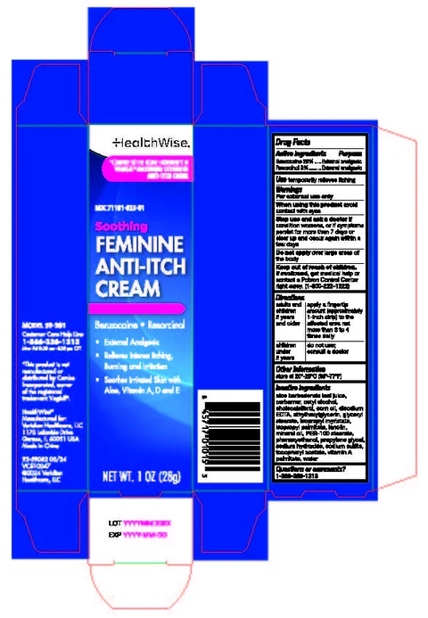 HealthWise Feminine Anti-itch Cream packaging