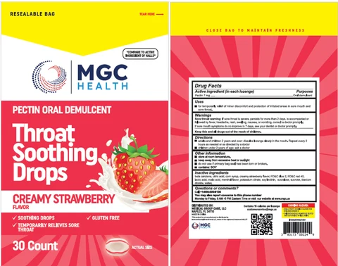 MGC Health Throat Soothing Drops Creamy Strawberry 포장