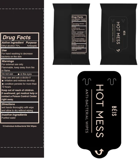 Beis Hot Mess Antibacterial Wipes (Promotional) 포장