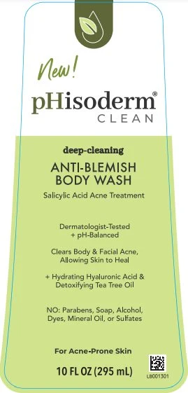 pHisodermCLEAN ANTI-BLEMISH BODY WASH 포장