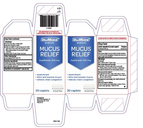 MUCUS RELIEF packaging