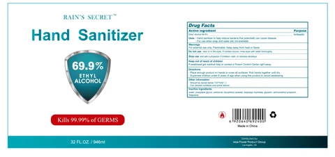 Hand Sanitizer packaging