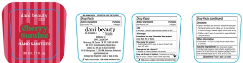 hand sanitizer - cherry sundae packaging