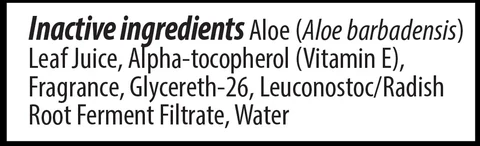 Inactive Ingredients Section