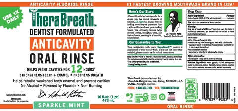 Therabreath Anticavity packaging