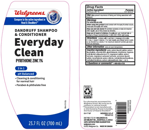 Walgreens Everyday Clean DandruffAnti-Dandruff packaging