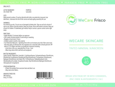 Tinted Mineral Sunscreen packaging