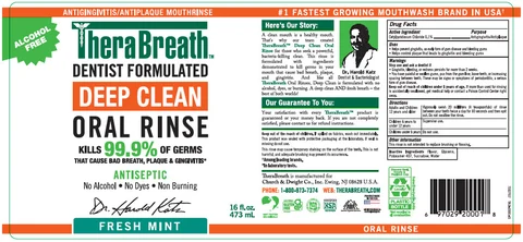 Therabreath Deep Clean Fresh Mint packaging