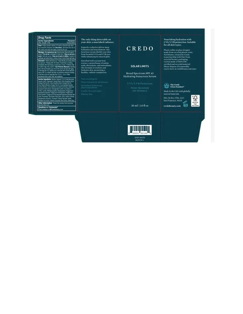 Credo Skin Solar Limits Serum 포장