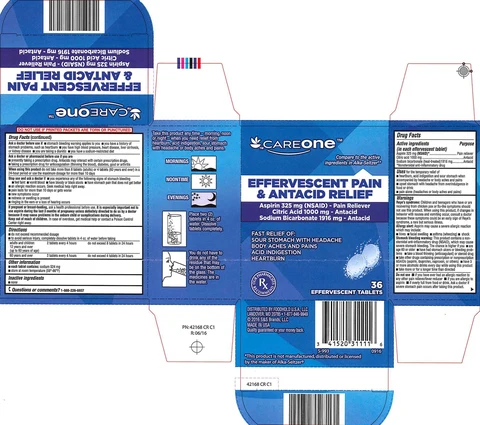 Care One Original Antacid and Pain Relief 포장