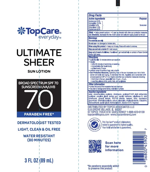 TopCare Everyday Ultimate Sheer Sun Broad Spectrum SPF 70 packaging