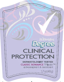 Degree Clinical Protection Classic RomanceAntiperspirant and Deodorant 포장