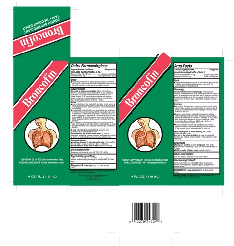 Broncofin packaging