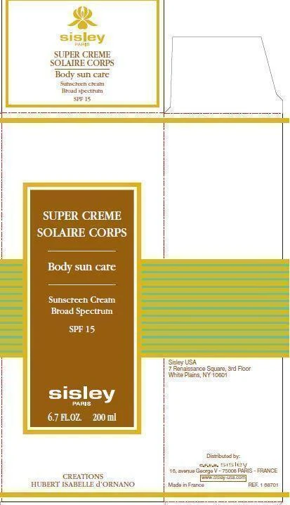 SUPER CREME SOLAIRE CORPS Body sun care SPF 15 포장