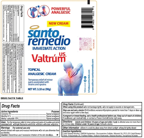 Valtrum IMMEDIATE ACTION TOPICAL ANALGESIC 포장