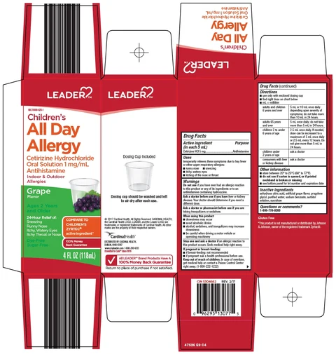 Leader Childrens all day allergy packaging