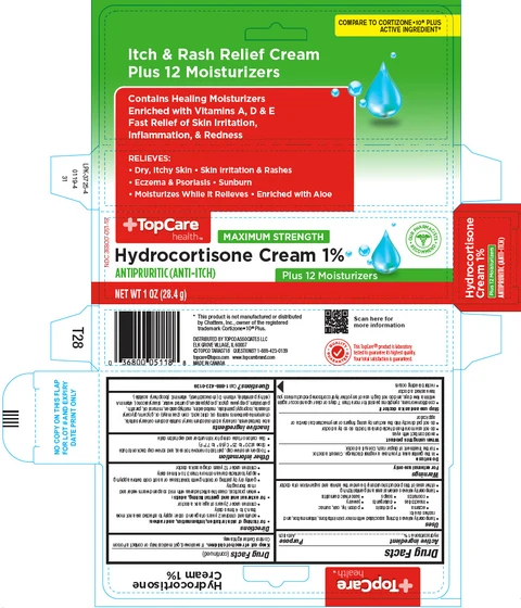 TopCare Hydrocortisone Plus 12 Moisturizers packaging