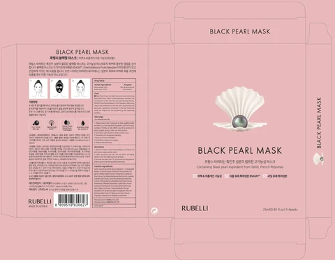 RUBELLI Black Pearl Mask 포장