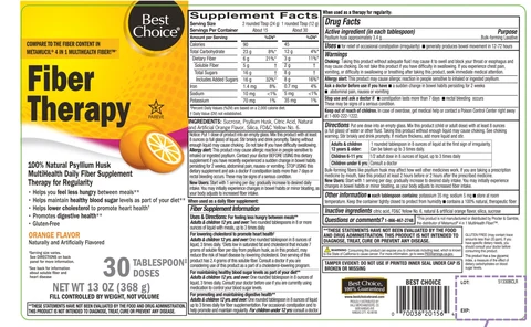 Best Choice Fiber TherapyOrange Flavor 포장