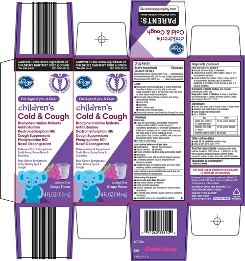 Childrens Cold and Cough packaging