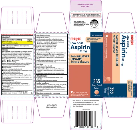 AspirinLow Dose 포장