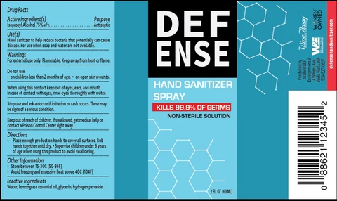 DEFENSE Hand Sanitizer 포장