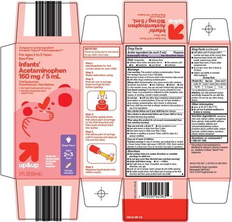 up and up acetaminopheninfants 포장