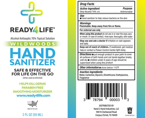 Ready4Life Hand Sanitizer Gel Wildwoods 포장