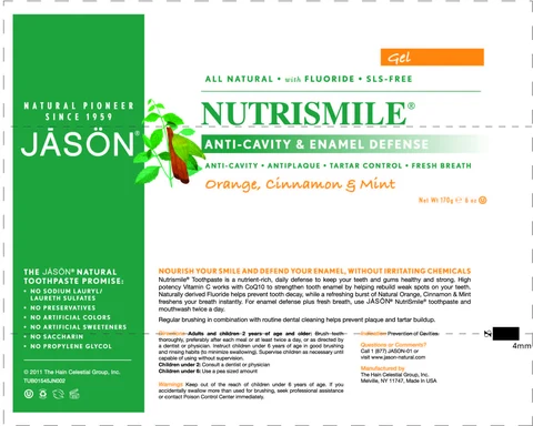 Jason Nutrismile Anticavity Orange Cinnamon Mint packaging