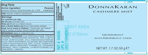DONNA KARAN CASHMERE MIST DEODORANT ANTI-PERSPIRANT 포장