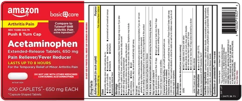 basic care acetaminophen packaging