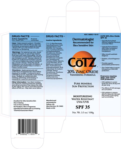 CoTZ SPF 35 Sunscreen 포장