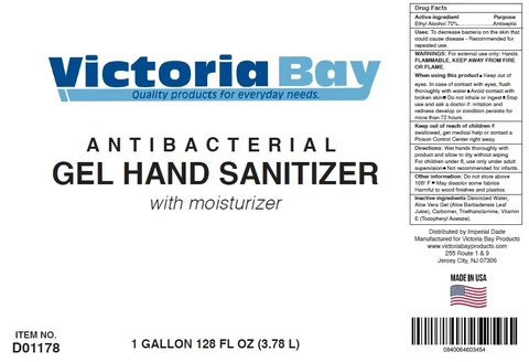 Victoria Bay Gel Hand Sanitizer 포장