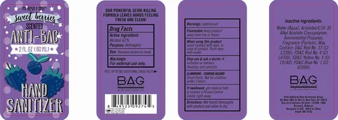 Anti-Bac Hand Sanitizer Sweet Berries Scented 포장