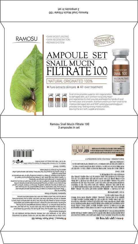 Ramosu Snail Mucin Filtrate 100 포장