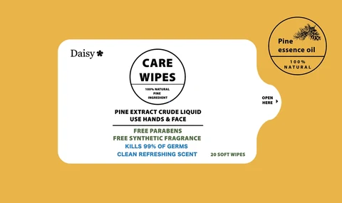 DAISY CARE WIPES 포장