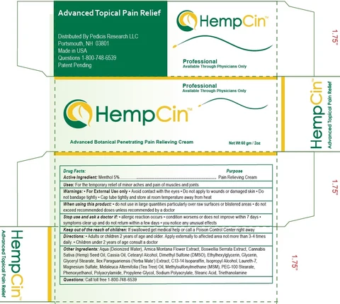 HEMPCIN Advanced Topical Pain Relief Cream 포장