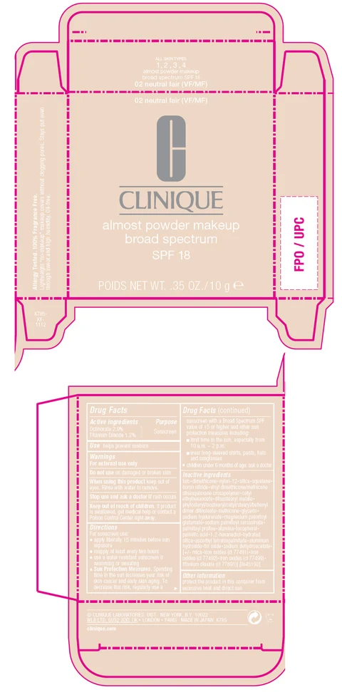 ALMOST powder MAKEUP BROAD SPECTRUM SPF 18 포장