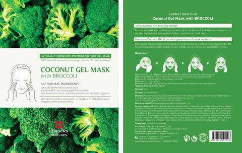 Leaders Coconut Mask with Broccoli packaging